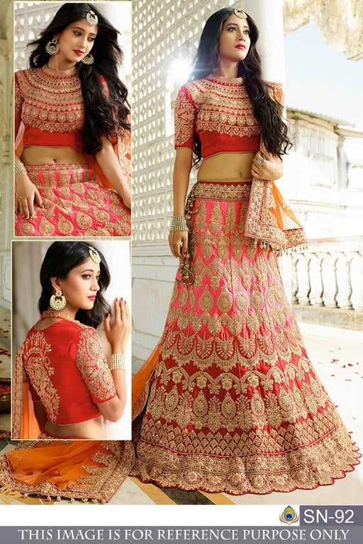 heavy embroidered bridal wedding lehenga