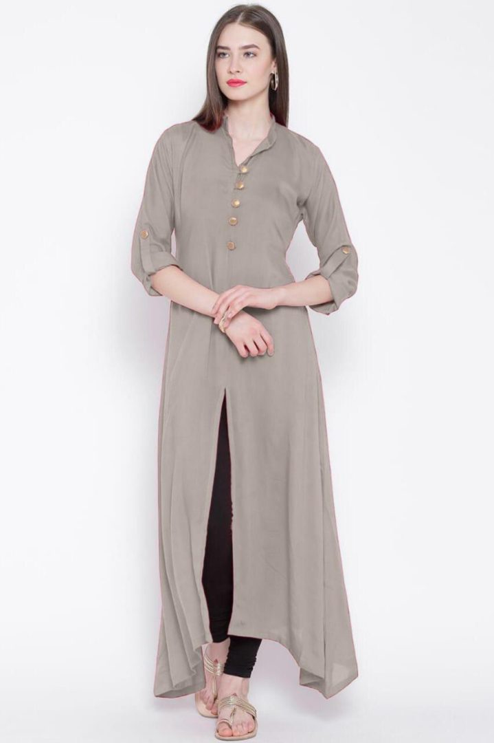 Heavy rayon cotton casual wear kurti