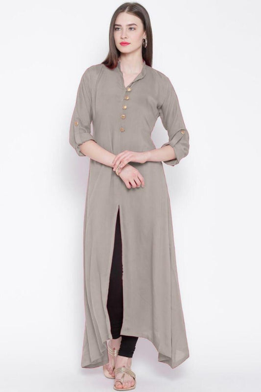 Heavy rayon cotton casual wear kurti