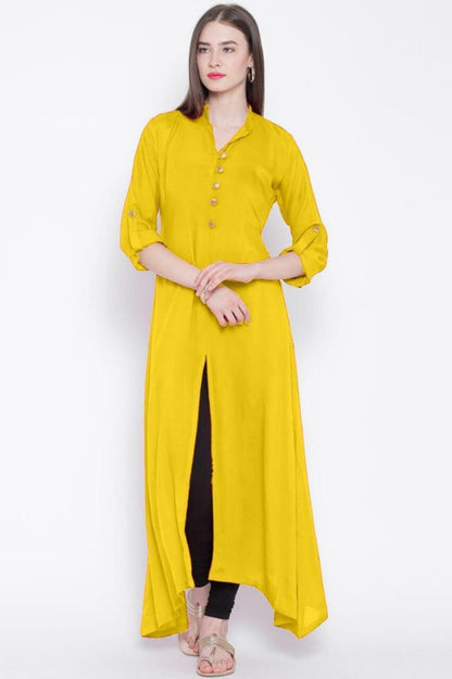 Heavy rayon cotton casual wear kurti