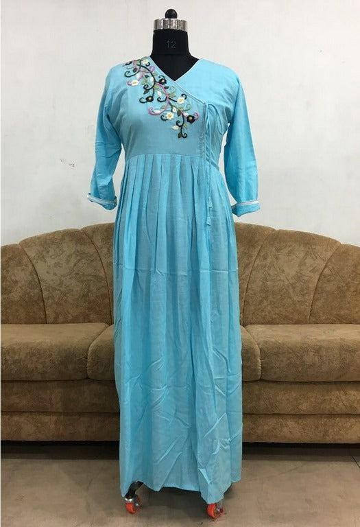 Heavy rayon slub cotton kurti for summer