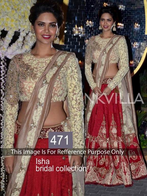 ISHA red BRIDAL red lehenga