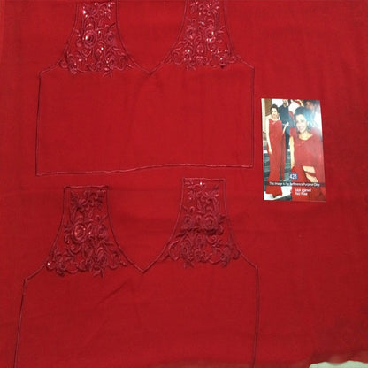 kajal agarwal beautiful red saree