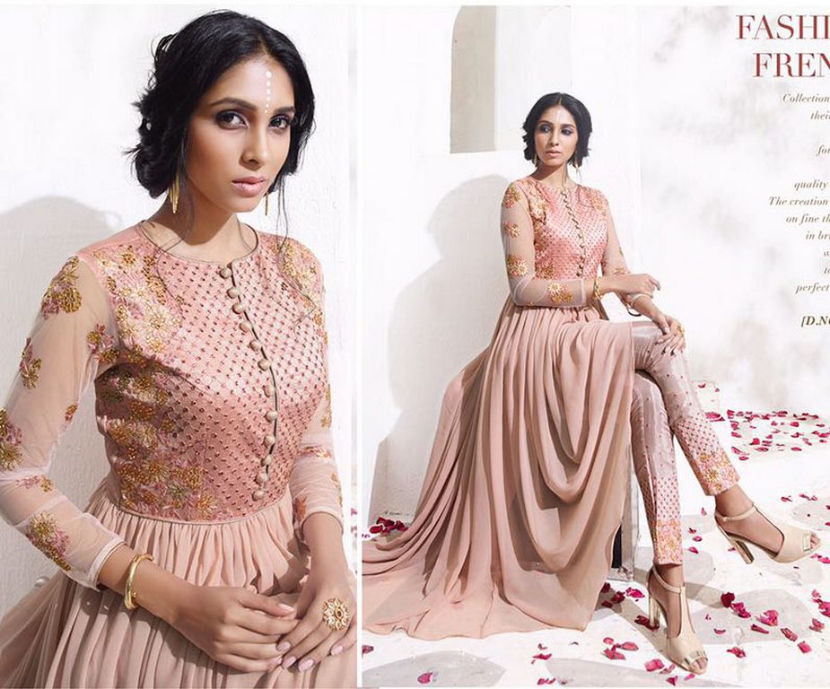 Karma designer pink salwar suit