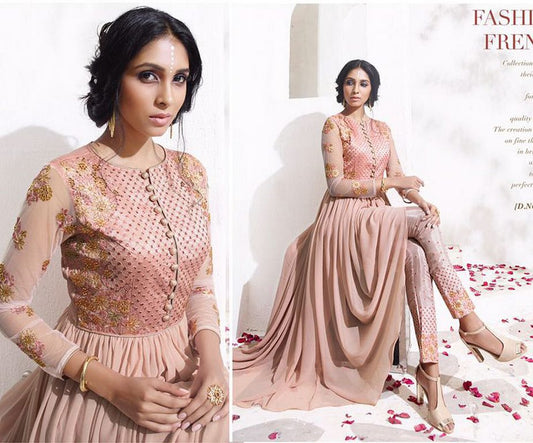 Karma designer pink salwar suit