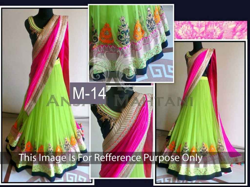 KG fashion designer multicolor heavy lehenga