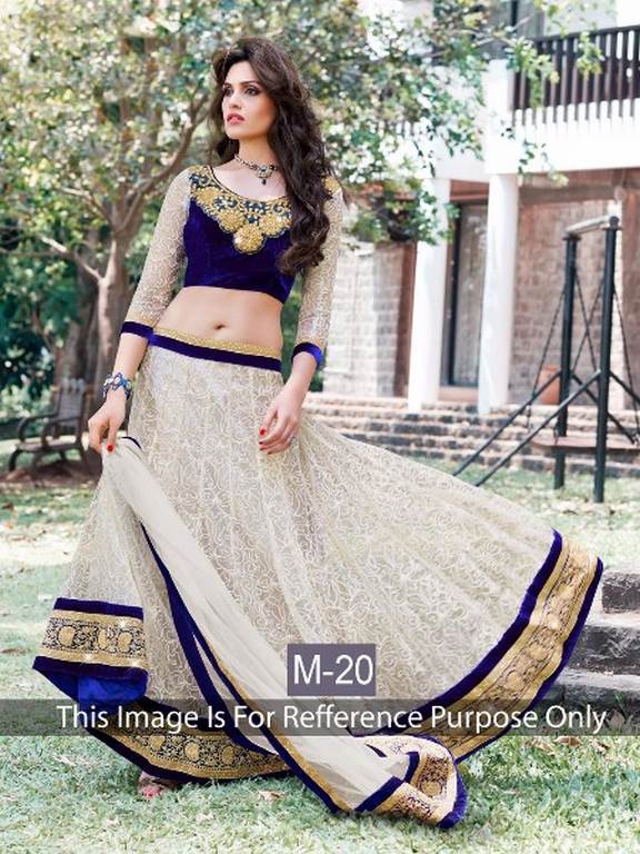 KG fashion gorgeous rich look cream lehenga
