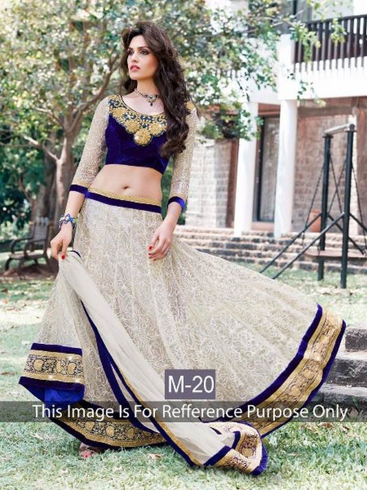 KG fashion gorgeous rich look cream lehenga