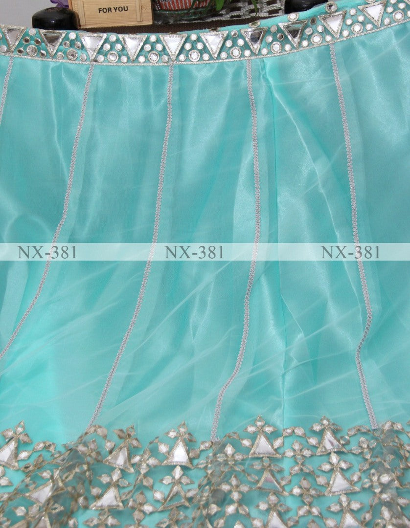 Light sea green wedding lehenga choli