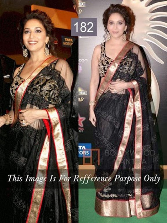madhuri dixit macaw beautiful golden saree