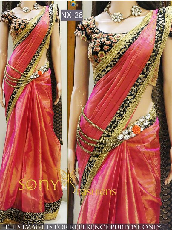 mahaveer beautiful paper silk saree