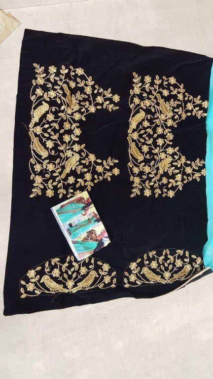 mahaveer Beautiful rama saree with heavy blouse