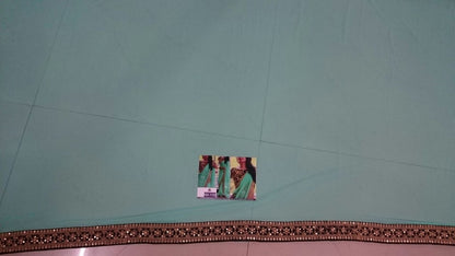 mahaveer Beautiful rama saree with heavy blouse