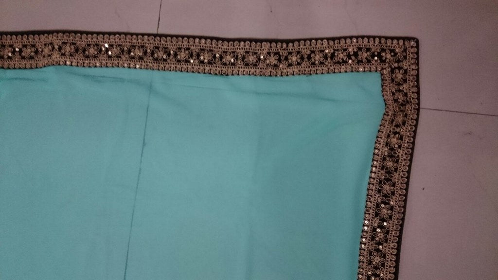 mahaveer Beautiful rama saree with heavy blouse