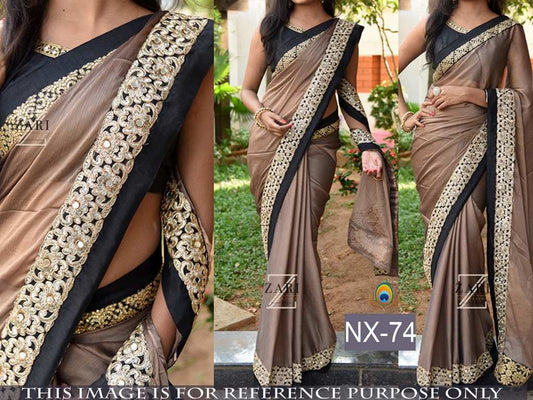 mahaveer coffee ceremonial embroidered saree