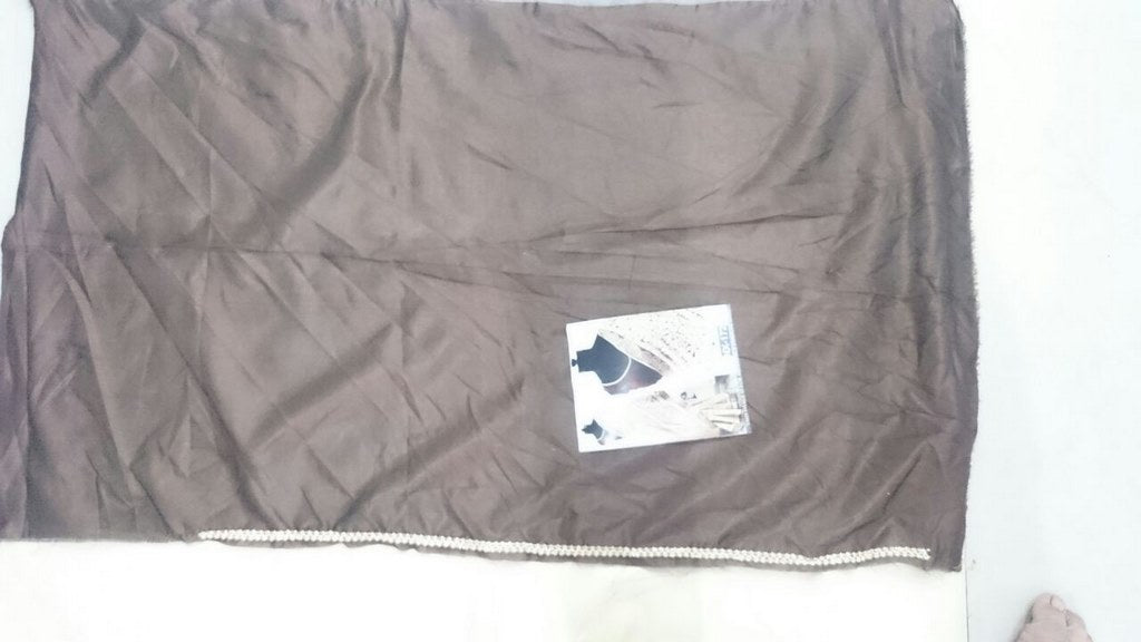 Mahaveer designer embroidered cream wedding saree