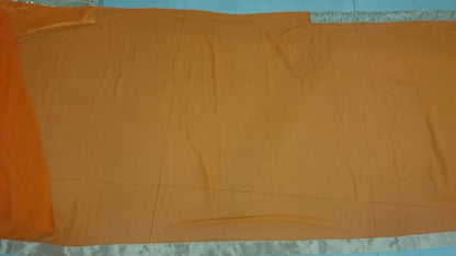 mahaveer orange ceremonial embroidered saree