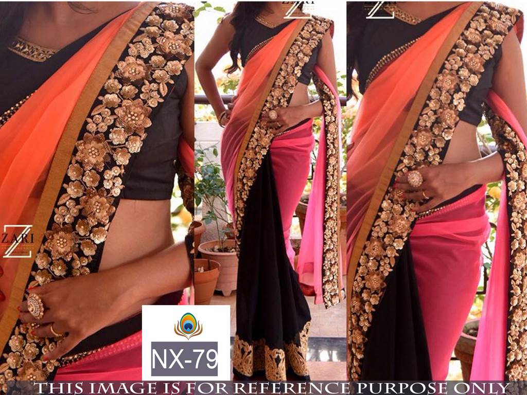 mahaveer rayon ceremonial embroidered saree