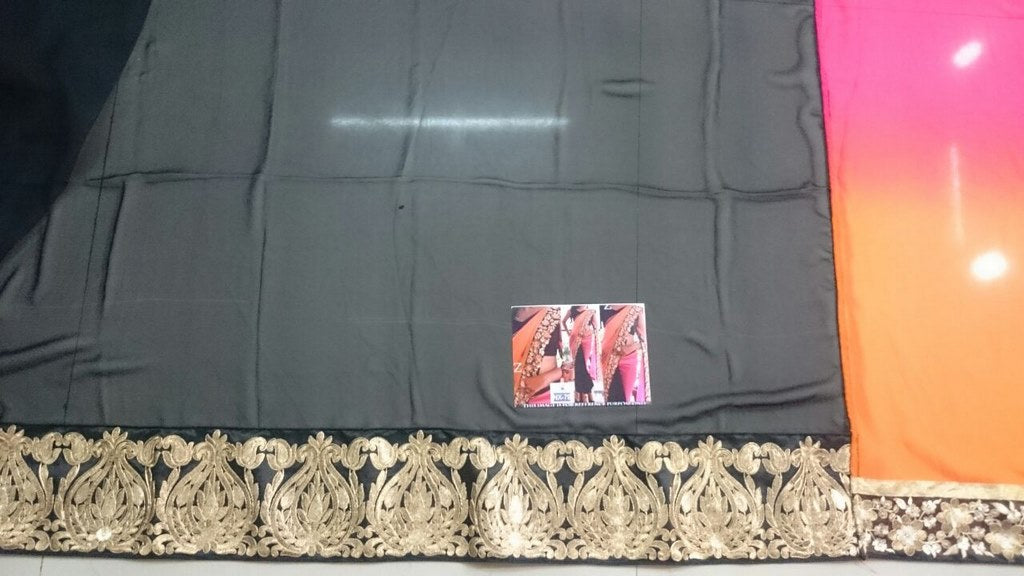 mahaveer rayon ceremonial embroidered saree