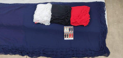 manushi chillar gorgeous designer plain partywear saree