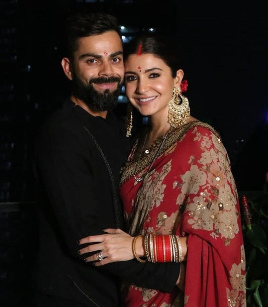 Maroon chinon silk beautiful print and embroidery border saree