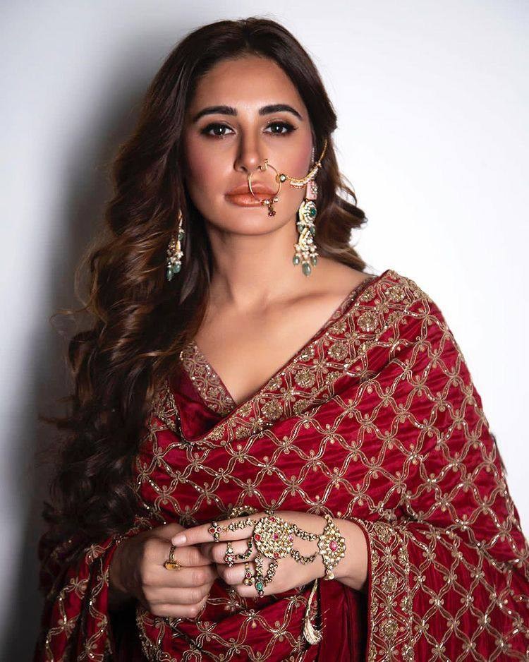 Maroon silk embroidered wedding long anarkali suit