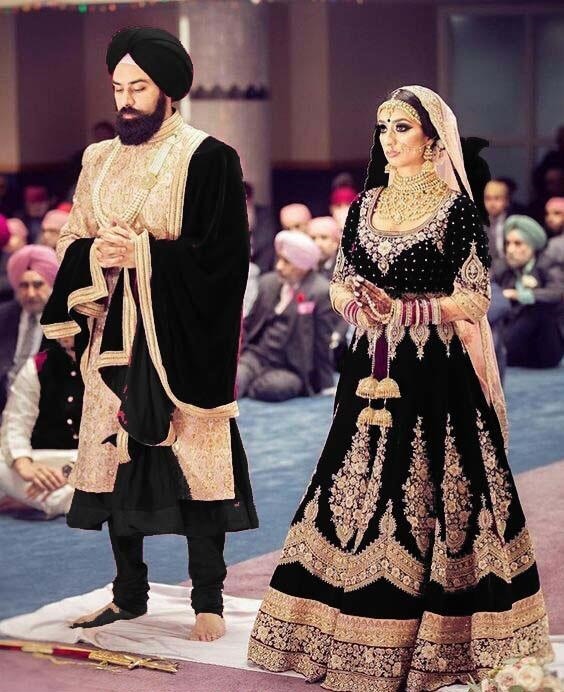 Maroon velvet heavy embroidered bridal lehenga choli