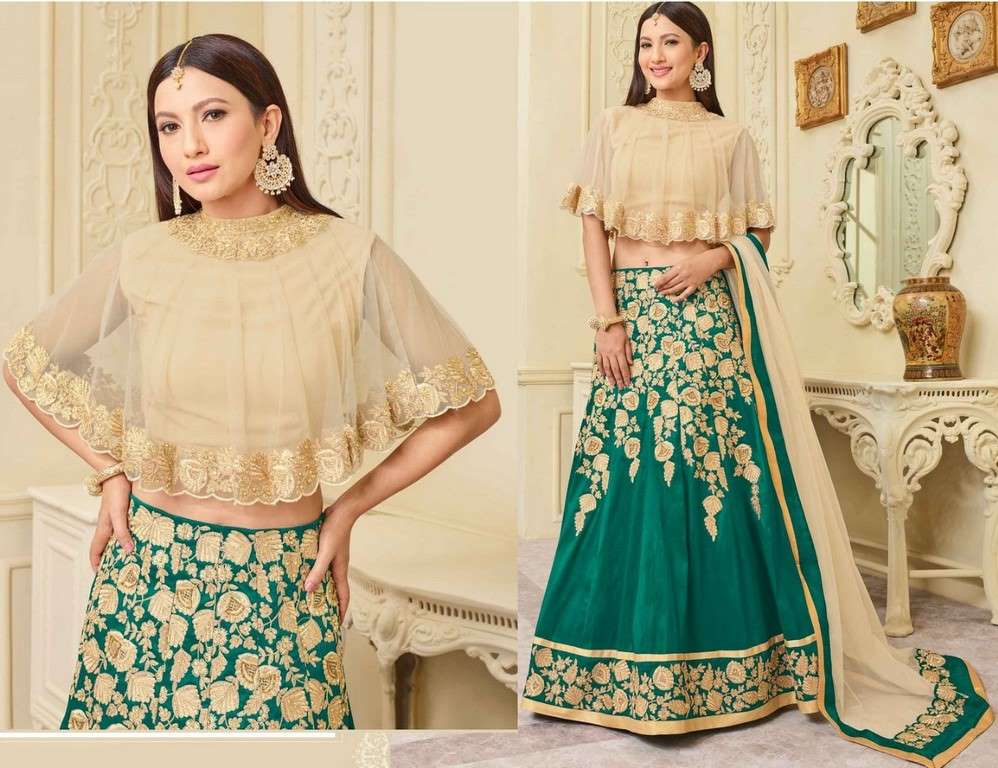 Mulburry Silk Zari Embroidered and Stone Work Stitched Party Wear Lehenga Choli
