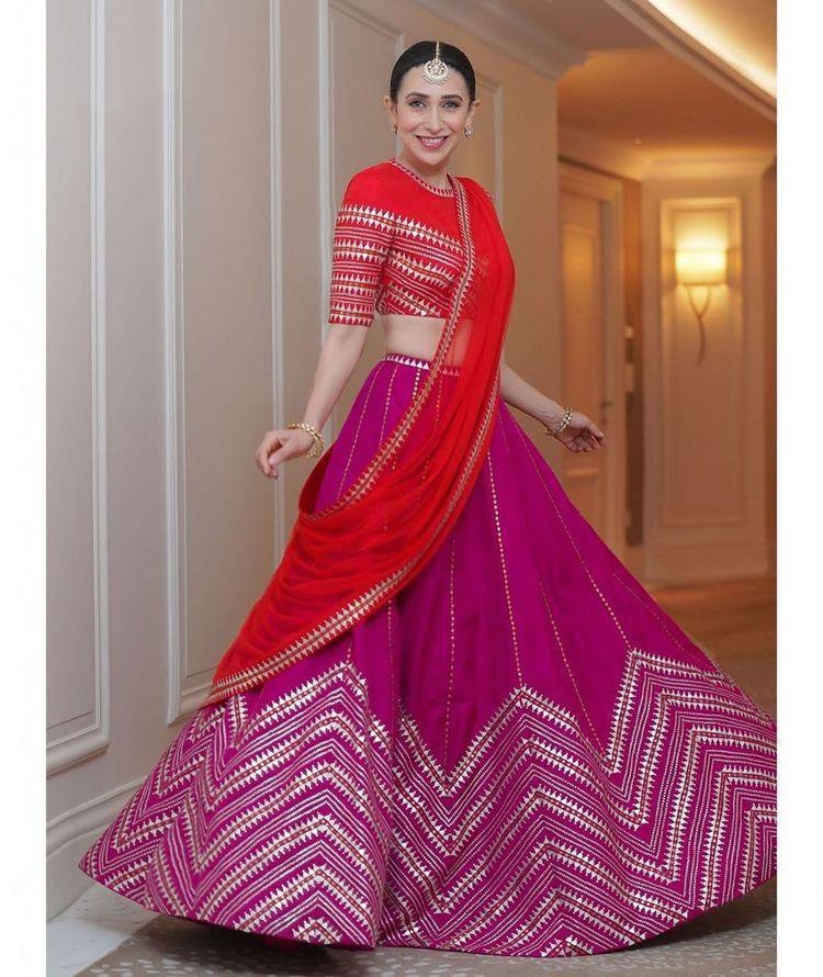 multi color combination embroidered stylist lehenga choli