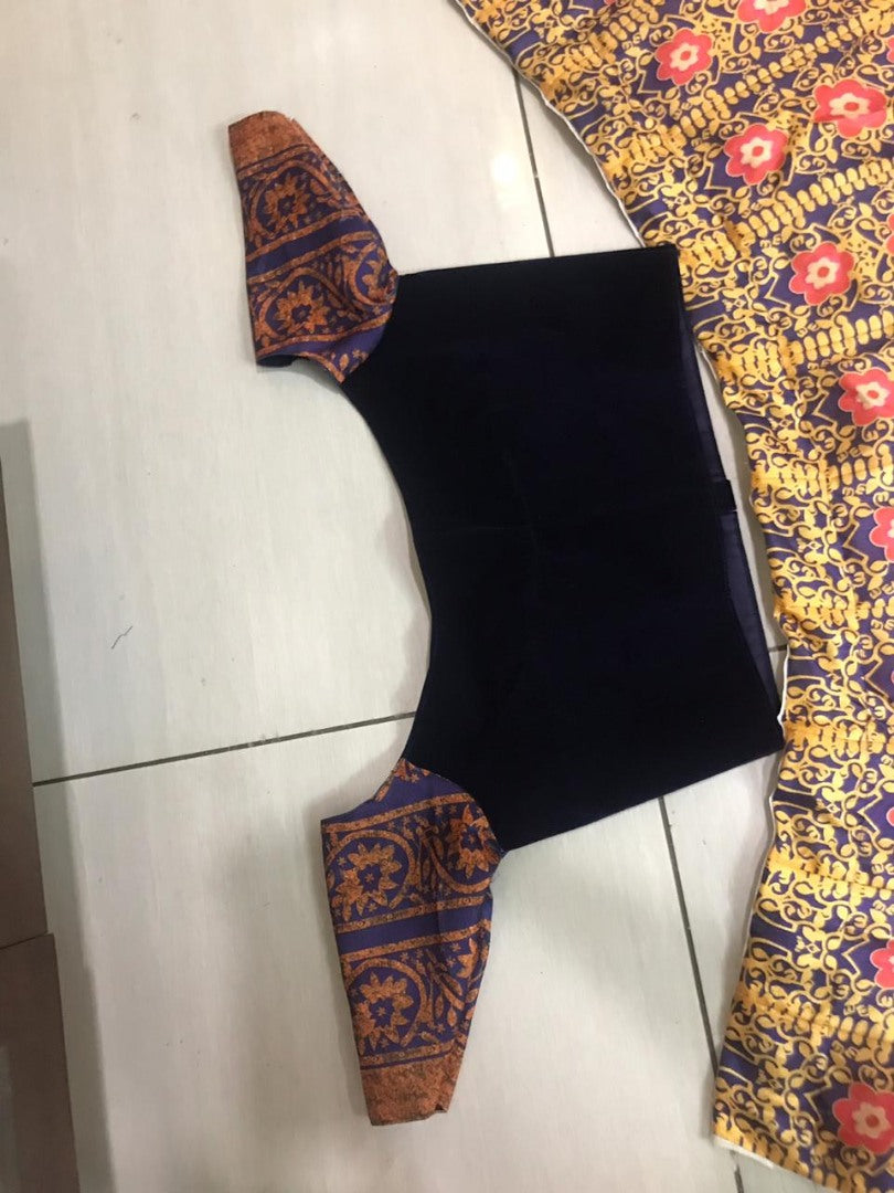 Multicolor digital printed satin beautiful festival wear lehenga choli