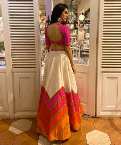 Multicolor printed beautiful ceremonial lehengha choli