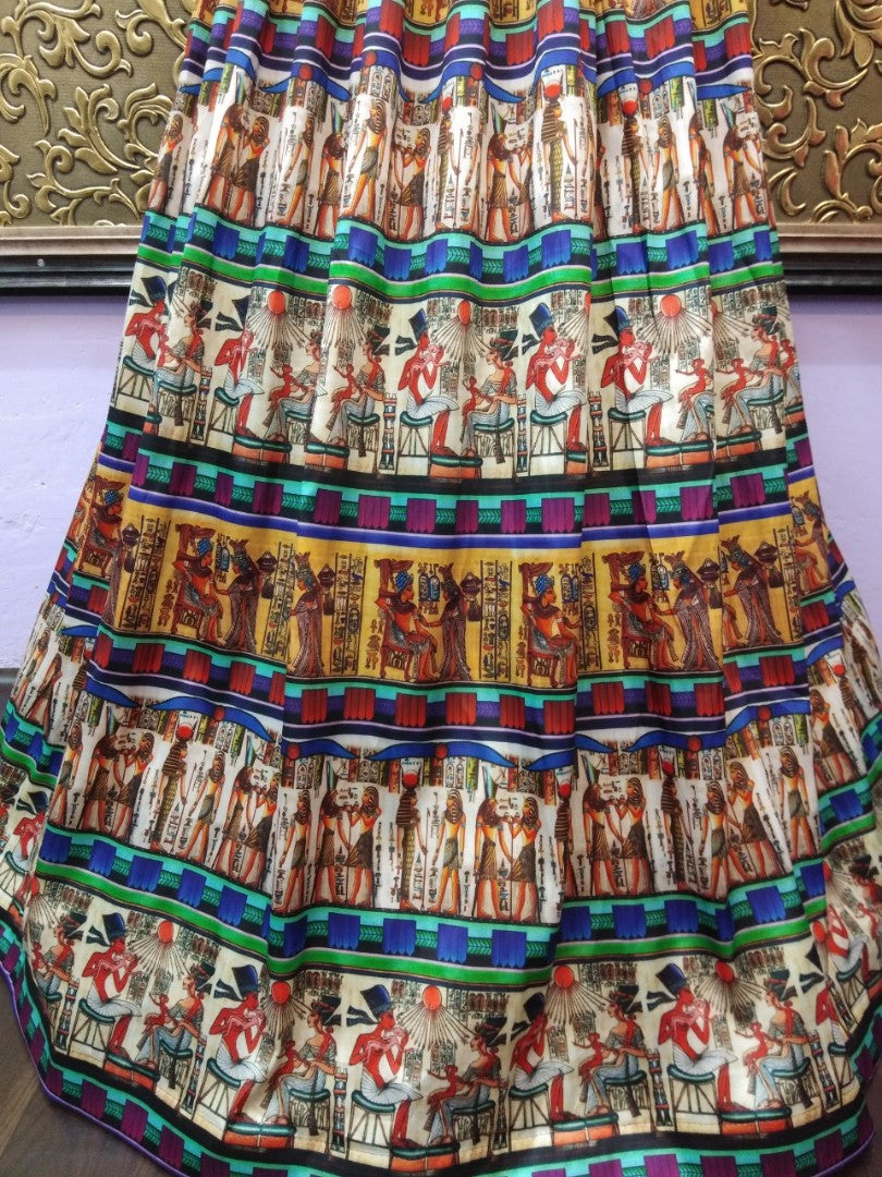 Multicolor printed tapeta silk festival wear lehenga choli