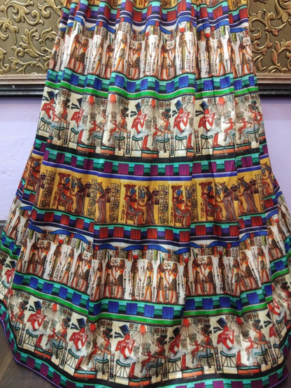 Multicolor printed tapeta silk festival wear lehenga choli