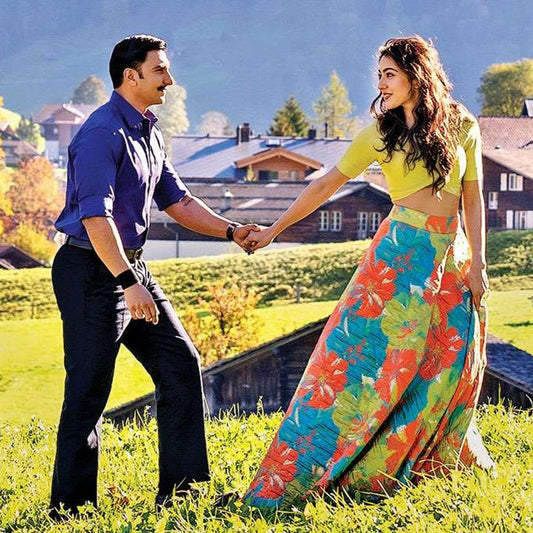 multicolored digital printed tapeta silk sara ali khan croptop lehenga