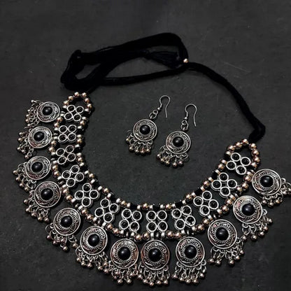 Oxidised Silver Jewellery Set