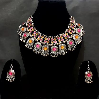 Oxidised Silver Jewelry Set