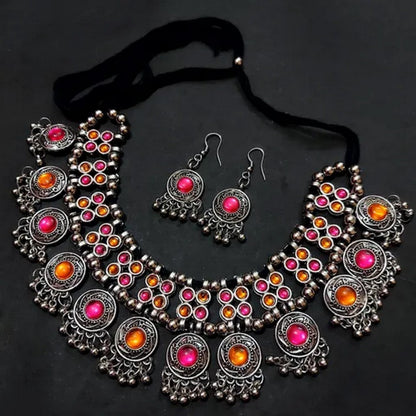 Oxidised Silver Jewelry Set