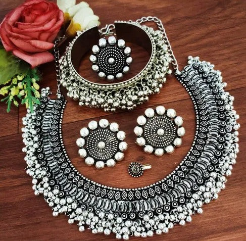 Oxidising Silver Casual Latest Women Jewellery