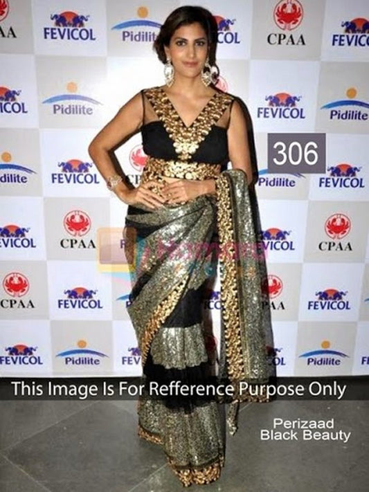 PERIZAAD BLACK QUEEN BLACK SAREE