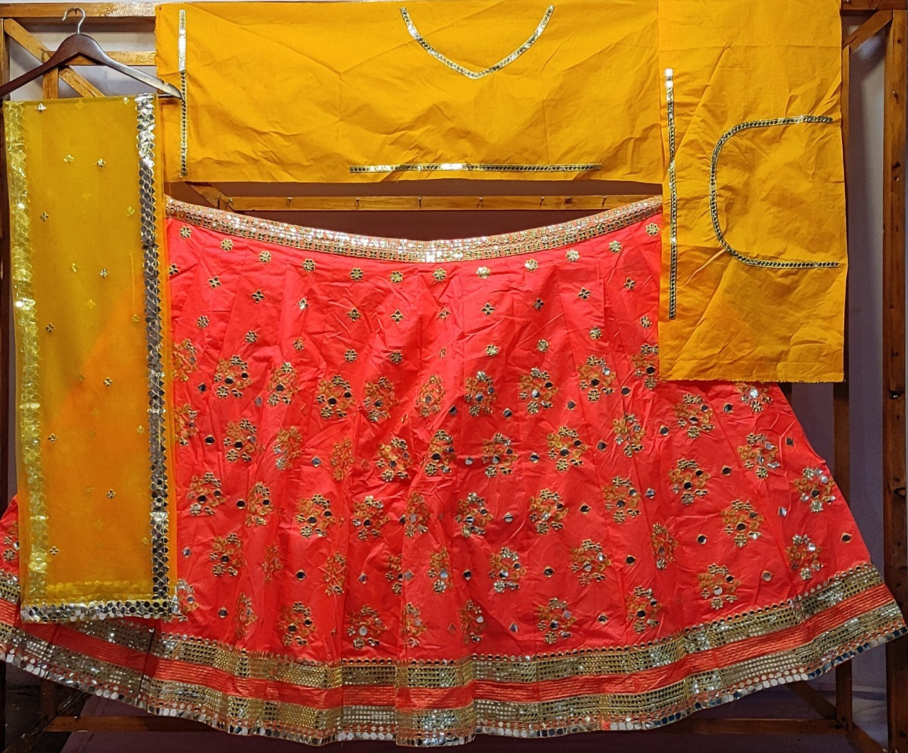 Pink banglori silk paper work wedding lehenga choli