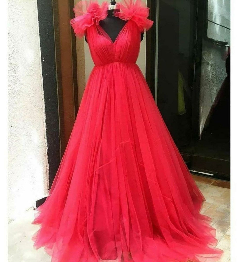 Pink soft cottton silk party wear gown