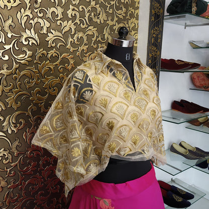 pink tapeta silk fabulous embroidered crop top lehenga