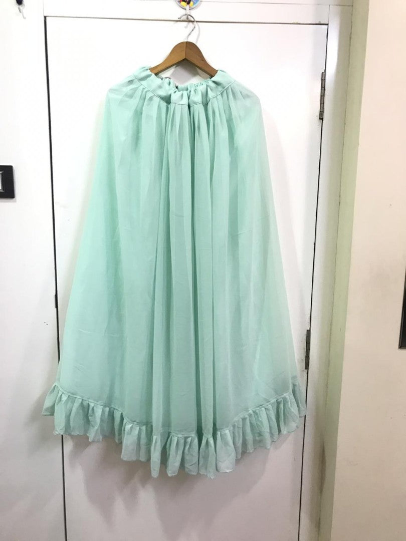 pista green beautiful croptop lehenga