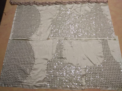 Pista green soft net beautiful worked lehenga choli for ceremony