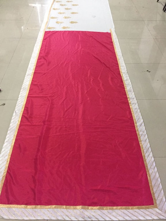 pretty look multicolor embroidered silk saree