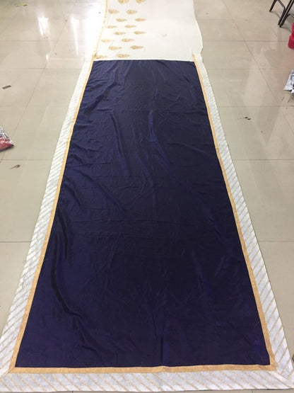 pretty look multicolor embroidered silk saree