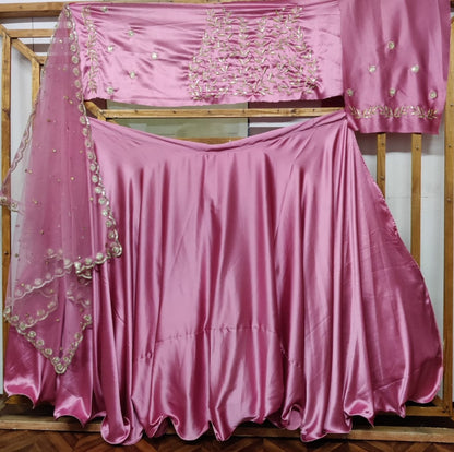 Purple partywear lehenga choli