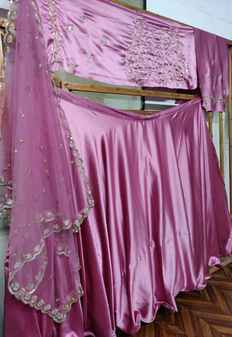 Purple partywear lehenga choli
