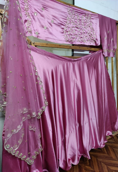 Purple partywear lehenga choli
