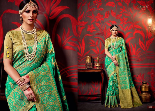 Rajtex rama printed silk saree